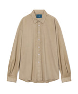 Solid Suede Shirt S95 Beige