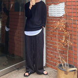 ロングレイヤードUネックタンクトップTシャツ