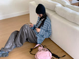 Tissue Coated Parachute Two Way Jogger Wide Pants