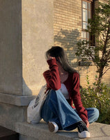 [Bellide made] Swen ribbed round cardigan