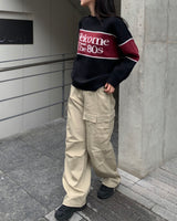 (Unisex) String cargo pants
