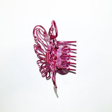 Pink butterfly hairpin