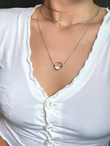 ドットクリアボールネックレス/dot clear ball necklace