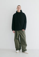 ロゴコットンスーパーワイドパンツ / BSR2223FWPT005 LOGO COTTON SUPER WIDE PANTS KHAKI
