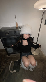 トゥイーティーマフラーニットトップス / Tweety muffler knit top