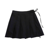 Kairo pleats skirt (black) (6684261974134)