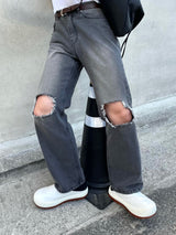 イージーデストロイデニムパンツ