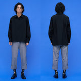 Crinkle Basic Shirts [Black] (6592012124278)