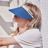 Organic band paper sun visor White
