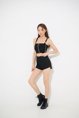 クロスチェーンクロップトップ/ TOP(9291) cross chain crop top
