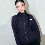 [NF] MARIPOSA KNIT HALF ZIP-UP (PURPLE)_F22ZA933