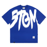 23 ブラーオーバーサイズTシャツ / 23 BLUR OVERSIZED T-SHIRTS WHITE / BLUE