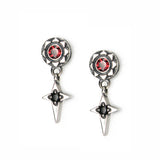 サンライト430-D2ガーネットシルバーイヤリング / Sunlight430-D2 Garnet silver earring (4593409196150)