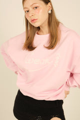フローラルスウェットシャツ/FLORAL SWEATSHIRT