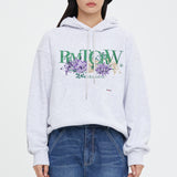 リセントロゴフラワーフーディー/RECENT LOGO FLOWER HOODIE_LIGHT GREY