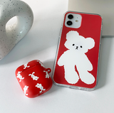 ソフトベアレッドフォーンケース / Soft Bear red Phone Case