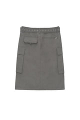 カーゴスカート / CARGO SKIRT (KHAKI-GREY)