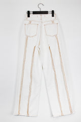 オーバーロックダートパンツ/overlock dart pants