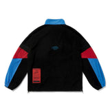 BLEND OVERSIZED FLEECE ANORAK JACKET GREY MULTI / BLACK MULTI / BLACK (4627772997750)