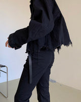 ダメージオーバークロップジャケット/MG601 Damage Over Cropped Jacket