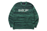 ボタンスリーブニット / BUTTON SLEEVE KNIT TOP_MELANGE MINT