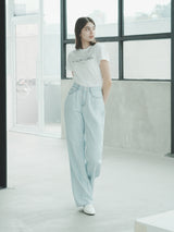 サマーワイドデニムパンツ / W1016 SUMMER WIDE DENIM PANTS_LIGHT BLUE