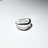 [Baby monster/KARD] Two chain layered wave ring