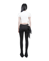 BLACK FLARED LEGGINGS (6624136593526)