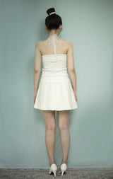マリリンニットホルター / Marilyn knit halter - white