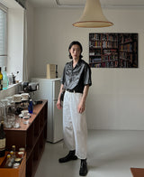 サマーレザーハーフシャツ / Summer Leather Half Shirt