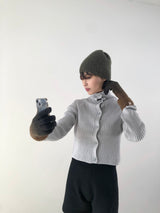 Sally two-way crop cardigan