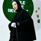 [UNISEX] Reversible Padded Cardigan Coat (Black) (6656652771446)