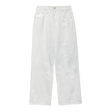 [U-BASIC] S/Sホワイトコットンワイドパンツ