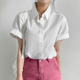 Buttoned Front Loose Fit Shirt