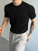 ダブルカットマッスルフィット半袖tシャツ(3colors)