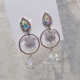 アイシーブルームピアス / Icy Bloom Piercing - Rainbow (Han Hyojoo Piercing)