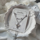 Baby Angel Layered Necklace - Silver ver.