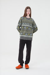 チェリーパターンニット／CHERRY PATTERN KNIT [BLACK]