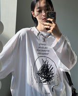 スクラッチスリーブT / Scratch Sleeve Tee (2 color)