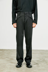 essential welt pocket slacks black (6615505010806)