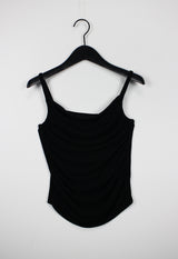 ドレープドシャーリングスリーブレス / Draped Shirring Sleeveless (4color)