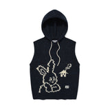 WITTY BUNNY NOMAD HOODIE VEST [NAVY]