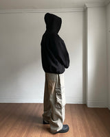 Mud Washing Cargo Denim Pants