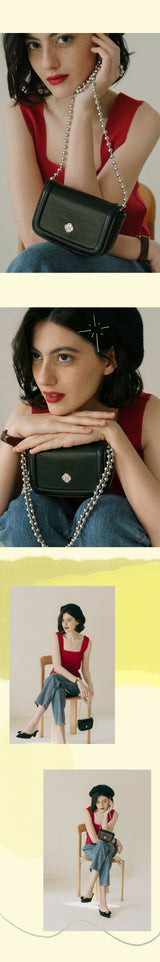 Poppy Chain Mini Bag_Black