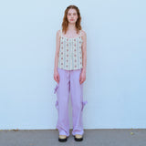 リボンポケットパンツ / RIBBON POCKET PANTS, LILAC
