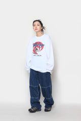 スティッチワークデニムパンツ