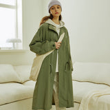 Hi Steady long fishtail jacket NAVY (4648543977590)