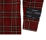 Loose-fit check shirts - Wine (4622120878198)