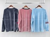 Ribbon velvet rugby-T
