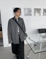 No.9983 R check cotton over SHIRT